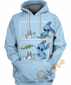 Totoro and Stitch Unisex Hoodie with 3D Print - Cute and Adorable