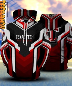 Touchdown in Style with Texas Tech Red Raiders Football NCAA 3D Hoodie Featuring Custom All Over Print
