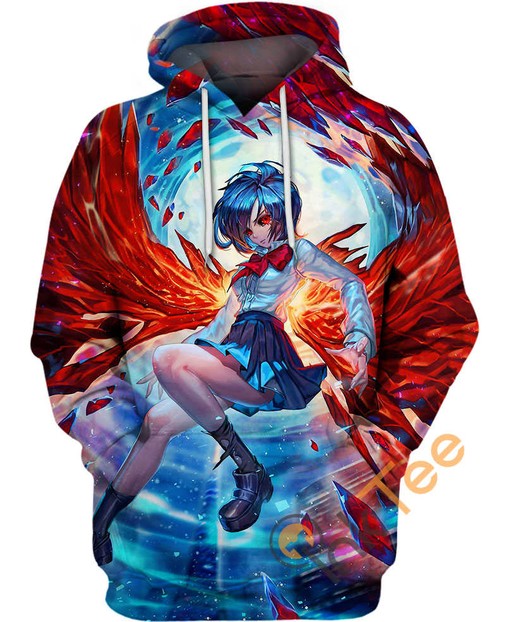 Touka Kirishima Tokyo Ghoul Hoodie with 3D Design - Perfect for Fans