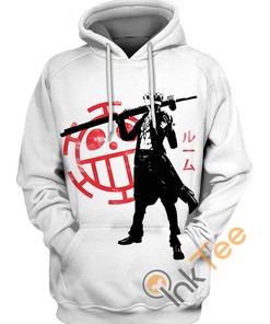 Trafalgar D Water Law One Piece Hoodie with 3D All Over Print for Anime Fans