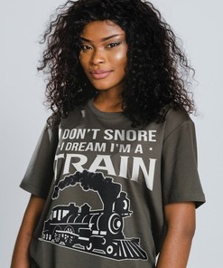 Train Dream Unisex Shirt, Quotes Loveable Tee, Funny Saying T-Shirt, Cool Adult Humor Top, Gift For Friends