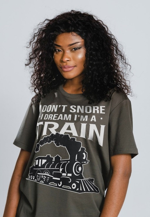 Train Dream Unisex Shirt, Quotes Loveable Tee, Funny Saying T-Shirt, Cool Adult Humor Top, Gift For Friends