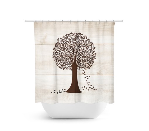 Tree Shower Curtain - Rustic Farmhouse Touch for Bathroom Decor