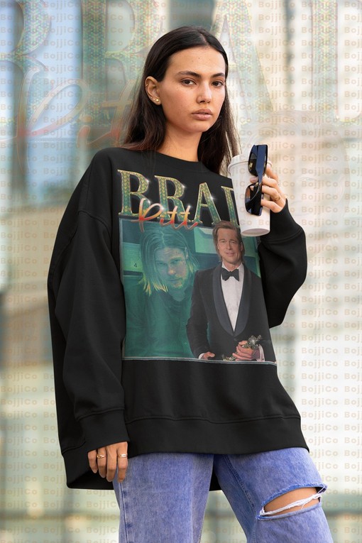 Trending BRAD PITT Retro Aesthetic Unisex Sweater
