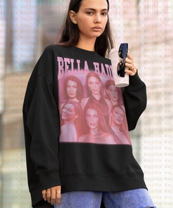 Trending Bella Hadid Sweatshirt, Rap Tribute Speaker Vintage 90's Shirt - Funny Movie Shirts