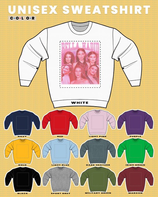 Trending Bella Hadid Sweatshirt, Rap Tribute Speaker Vintage 90's Shirt - Funny Movie Shirts - Image 3