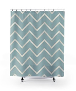 Trendy Contemporary Shower Curtain for College Dorm Room and Bathroom