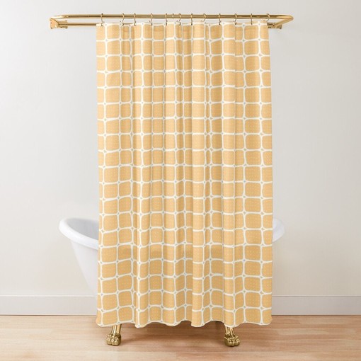 Trendy Earth Colors Abstract Shower Curtain with Minimalist Art Curtain and Extra-Durable Water Resistance - Image 3