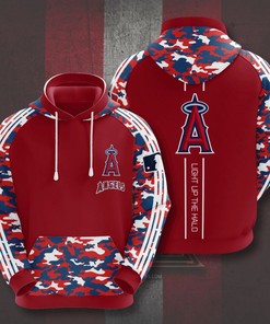 Trendy Los Angeles Angels All Over Print Hoodie with Custom Design: A Unique Fan Choice