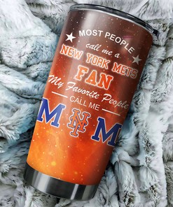 Trendy New York Mets MLB Tumbler for Moms with Flower Accents and Logo