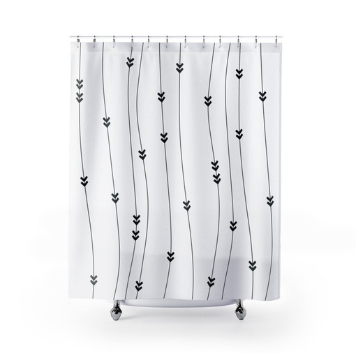 Tribal Aztec Shower Curtain - Minimalist Boho Bathroom Decor with Modern Appeal - Image 3