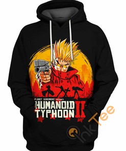 Trigun Red Anime 3D Printed All Over Custom Hoodie