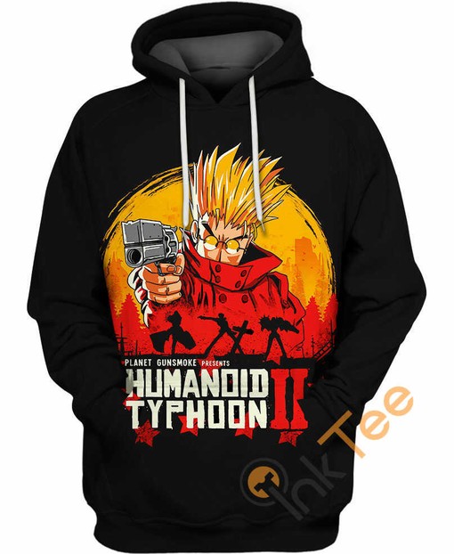 Trigun Red Anime 3D Printed All Over Custom Hoodie