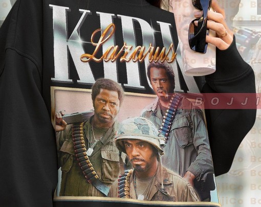 Tropic Thunder Kirk Lazarus Sweatshirt, Robert Downey Jr. Tee, Les Grossman Retro Sweater, Movie Character Shirts - Image 4