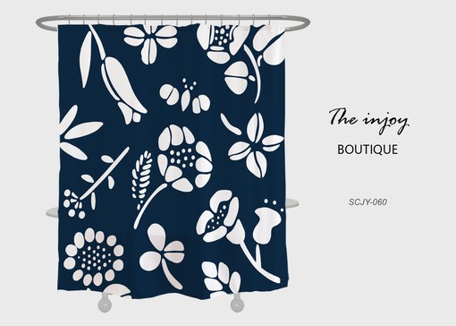 Tropical Flower Sunflower Shower Curtain with Heavy Quality, Perfect for a Bright Boho Style