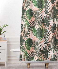 Tropical Hideaway Shower Curtain, Bathroom Decor with Island Charm | shower curtains