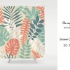 Tropical Monstera Luxury Shower Curtain, Relaxing Waterproof & Washable Bathroom Set, Perfect Bath Experience