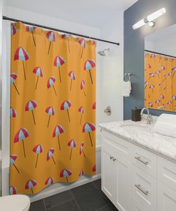 Tropical Umbrella Shower Curtain - Bring Paradise to Your Bath