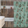 Tropical Vintage Hawaiian Shower Curtain, Tiki Bathroom Accessory with Island Vibes