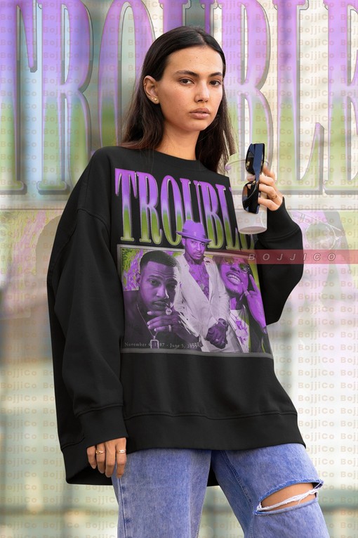 Trouble Hip Hop Rapper Sweatshirt, Mariel Orr Tribute Tee, American Rap Homage Sweater, Movie Shirts for Men