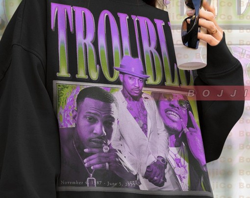 Trouble Hip Hop Rapper Sweatshirt, Mariel Orr Tribute Tee, American Rap Homage Sweater, Movie Shirts for Men - Image 4