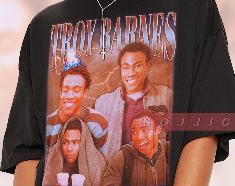 Troy Barnes Retro Shirt, Vintage Tee for Community Fans, Troy and Abed in the Morning T-Shirt - Image 2