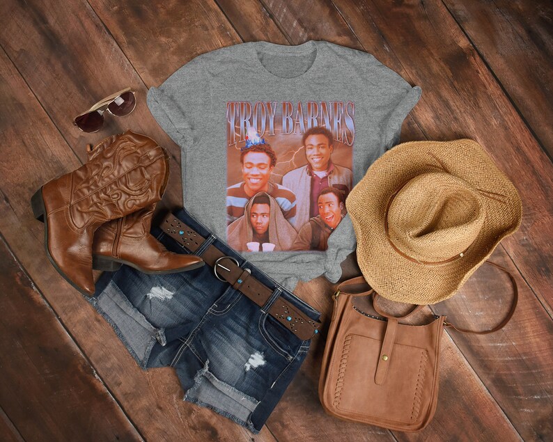 Troy Barnes Retro Shirt, Vintage Tee for Community Fans, Troy and Abed in the Morning T-Shirt - Image 3