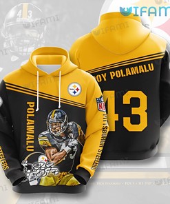 Troy Polamalu Signature - Steelers 3D All Over Print Hoodie with Signature Design