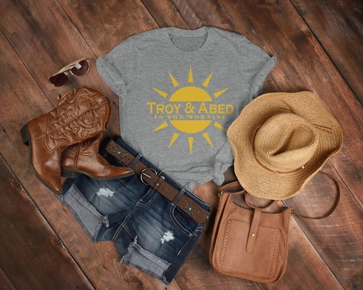 Troy and Abed In The Morning Shirt - Classic Sitcom Tee for Fans - Image 3