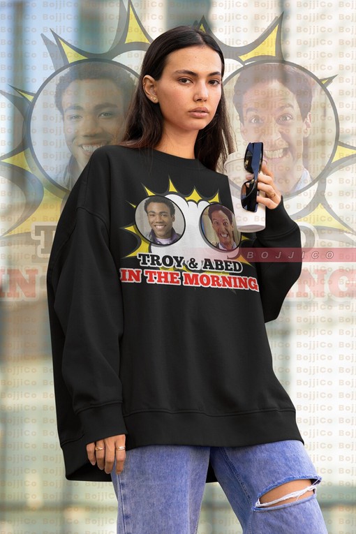 Troy and Abed Sweatshirt - Comfy Vintage Sweater for TV Seris Fans