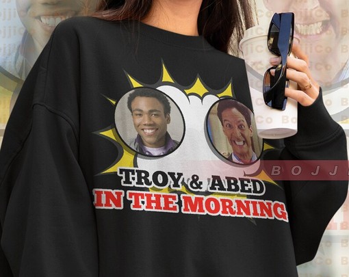 Troy and Abed Sweatshirt - Comfy Vintage Sweater for TV Seris Fans - Image 4