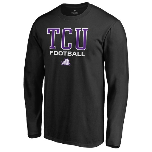 True Sport Football Long Sleeve T-Shirt for TCU Horned Frogs Fans, Official University Football Fan Shirt - Image 2