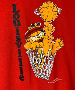 True Vintage 70s Garfield Louisville Cardinals Basketball T-Shirt