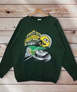 Tultex Green Bay Packers Vintage Style Crewneck Sweatshirt Pullover