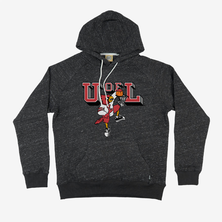 U of L Dunking Cardinal Football Hoodie Sweatshirt, Perfect for Cardinals Sports Fans and University Students - Image 2