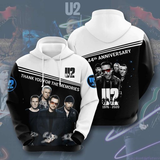 U2 Rock Band Music Custom All Over Print Hoodie