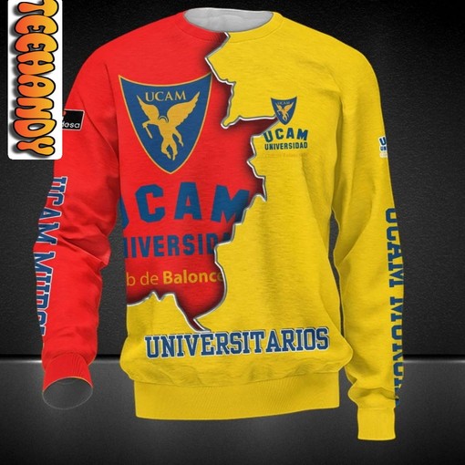 UCAM Murcia All Over Print 3D Hoodie with Bold Team Logo for Basketball Enthusiasts - Image 2