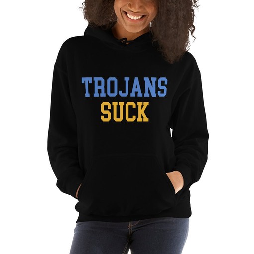UCLA vs. Trojans Rivalry Kisser Hoodie Sweatshirt - Sport Shirts Girls - Image 2