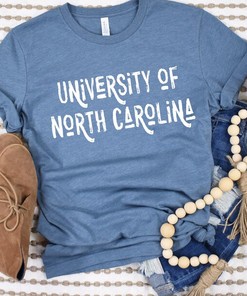UNC Shirt with Distressed Font, Customizable College Tee Shirt for North Georgia Fans