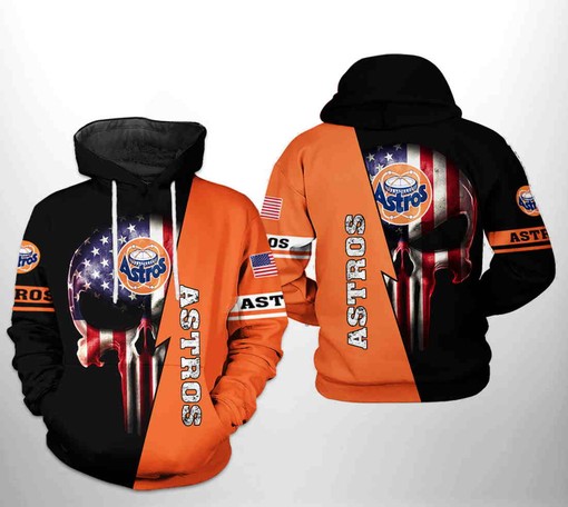 USA-themed Houston Astros MLB 3D Hoodie in All-Over Print