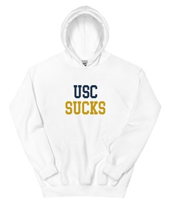 USC Sucks Notre Dame Rivalry Hoodie Sweatshirt - NCAA Sport Shirt for Fans, Keyword: sport shirts unisex