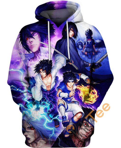Uchiha Sasuke Storyline Hoodie with 3D Print - Great for Anime Fans