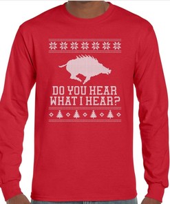 Ugly Christmas Sweater For Hogs Fans - Arkansas Christmas Shirt, NCAA Shirts for Men