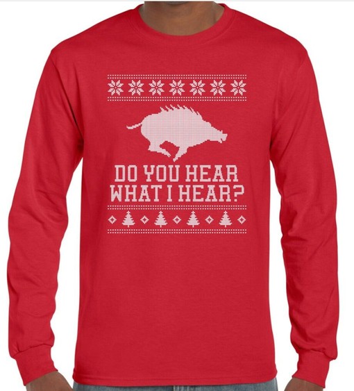 Ugly Christmas Sweater For Hogs Fans - Arkansas Christmas Shirt, NCAA Shirts for Men