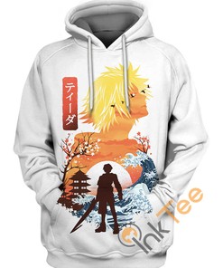 Ukiyo E Tidus Hoodie with 3D Print - Perfect for Fans of Final Fantasy