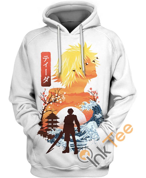 Ukiyo E Tidus Hoodie with 3D Print - Perfect for Fans of Final Fantasy