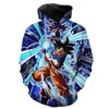 Ultra Instincts Goku Kamehameha Hoodie - 3D All Over Print Design with Quotes