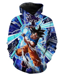 Ultra Instincts Goku Kamehameha Hoodie - 3D All Over Print Design with Quotes