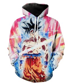 Ultra Instincts Goku Pullover Hoodie - 3D All Over Print Design with Quotes