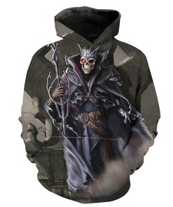Undead Fantasy Ands Lich All Over Print 3D Hoodie with 3D Graphics